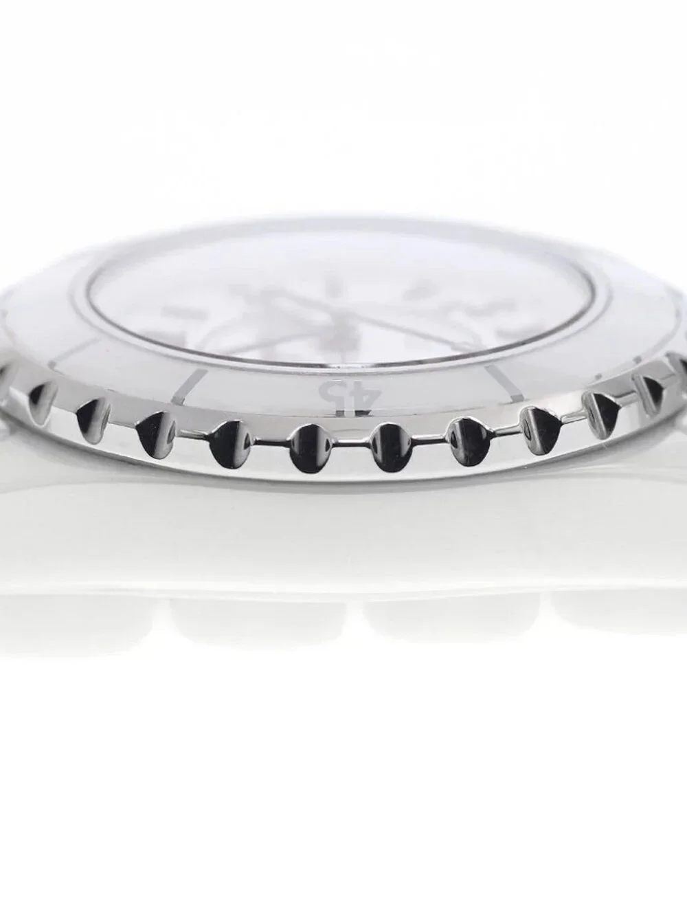 CHANEL J12 33mm H0968 White ceramic date white Dial Quartz Ladies Watch_923532